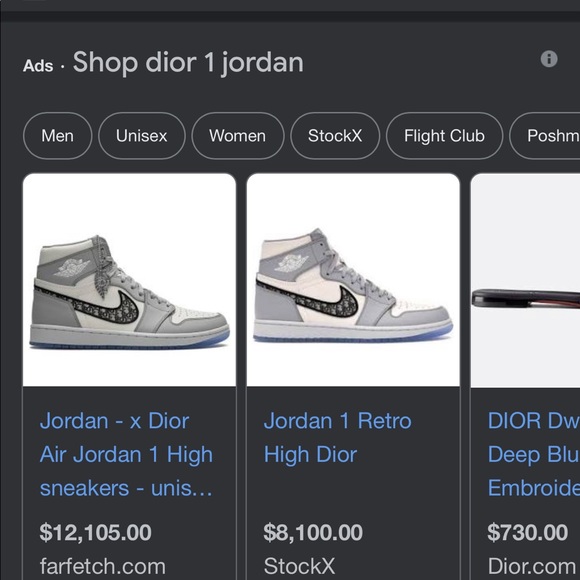 nike air dior jordan 1 collab designer authentic - Picture 12 of 12